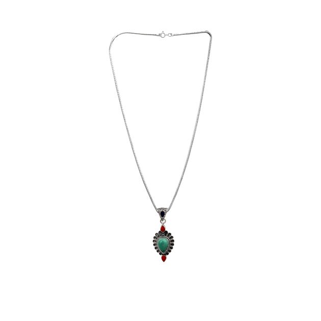 Tibetan Ethnic Leaf Pendant