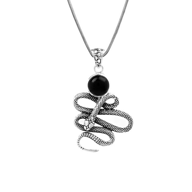 Coiled Snake Pendant