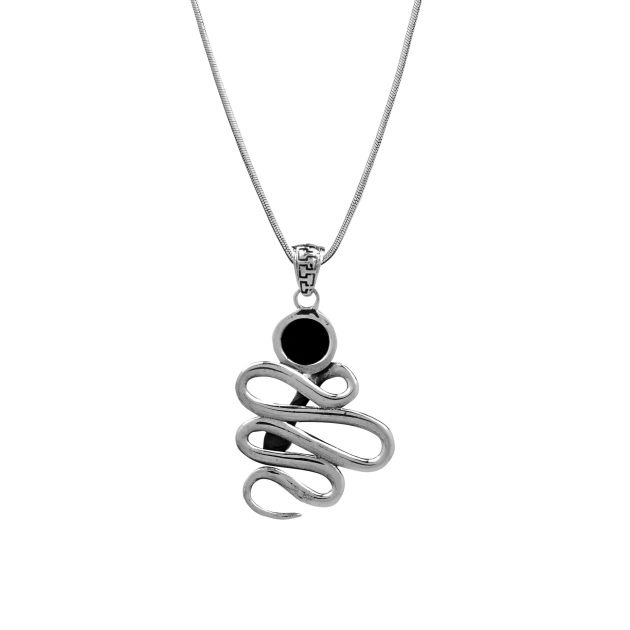 Coiled Snake Pendant