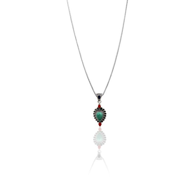 Tibetan Ethnic Leaf Pendant