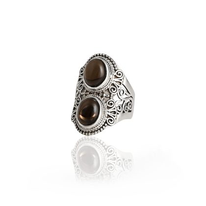 Cabochon Stone Jaali Ring