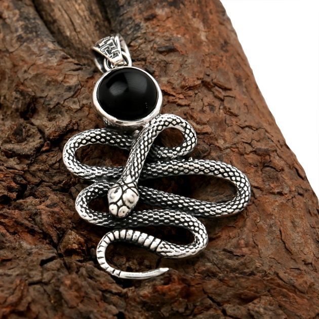 Coiled Snake Pendant