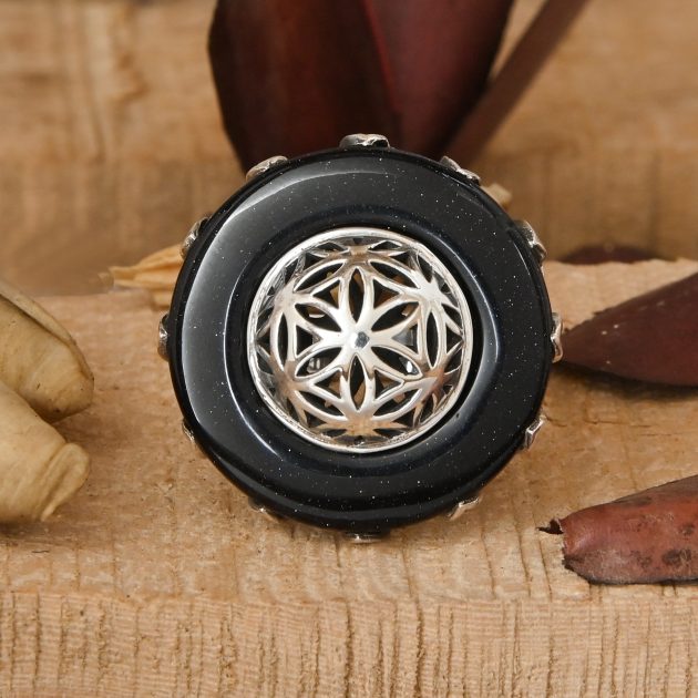 Designer Flower Of Life Ring