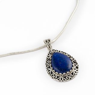 Cabochon Stone Jaali Pendant - Image 3