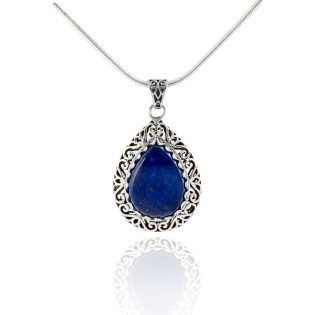 Cabochon Stone Jaali Pendant