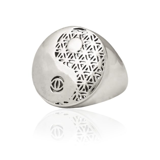 Yin-Yang Flower Of Life Ring