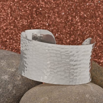 Hammered Cuff Bangle