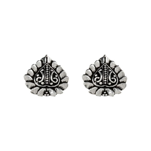 Indonesian Style Leaf Ear Studs