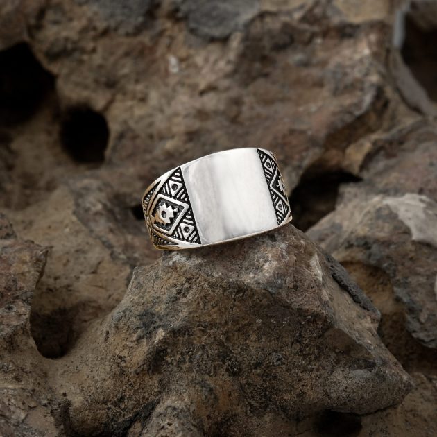 Tuareg Style Signet Ring