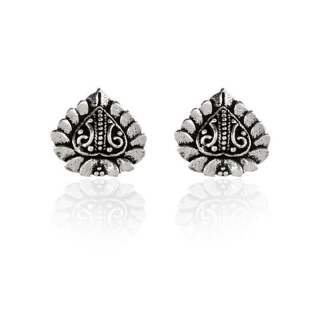 Indonesian Style Leaf Ear Studs