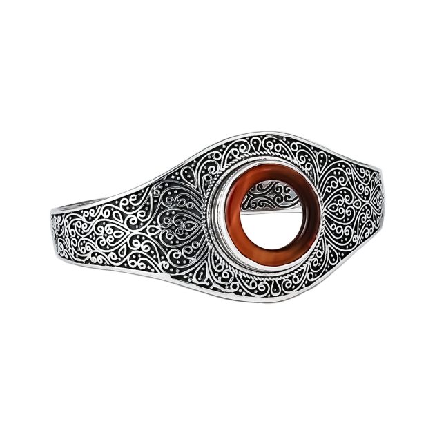 Designer Filigree Cuff Bangle