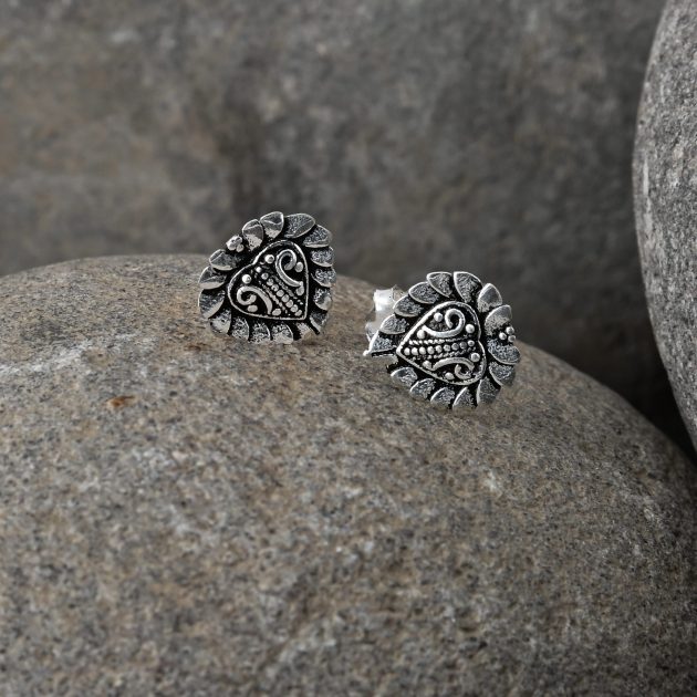 Indonesian Style Leaf Ear Studs