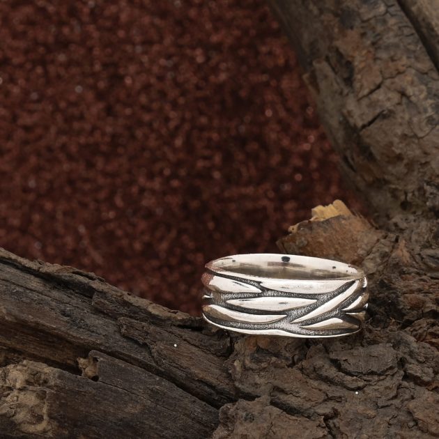 Textured Silver Ring