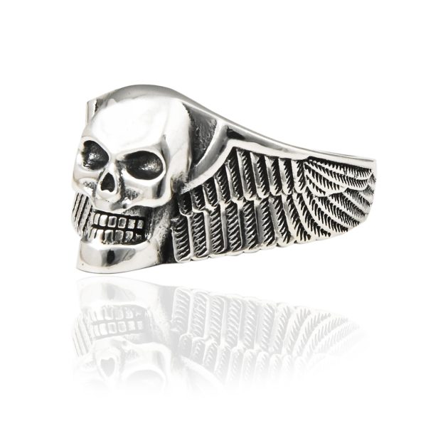 Winged Skull Ring