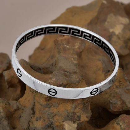 Designer Silver Bangle