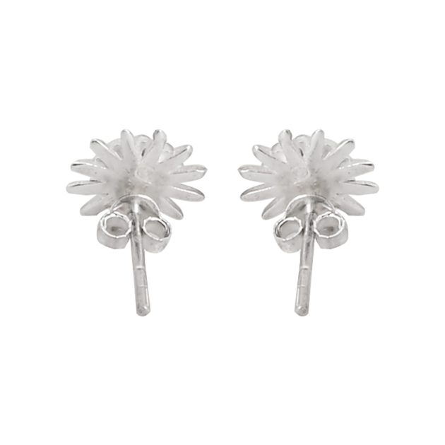 Dual-Tone Flower Ear Studs