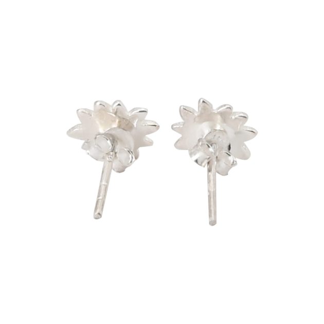 Dual-Tone Flower Ear Studs