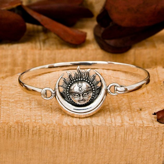 Sun & Moon Oval Bangle