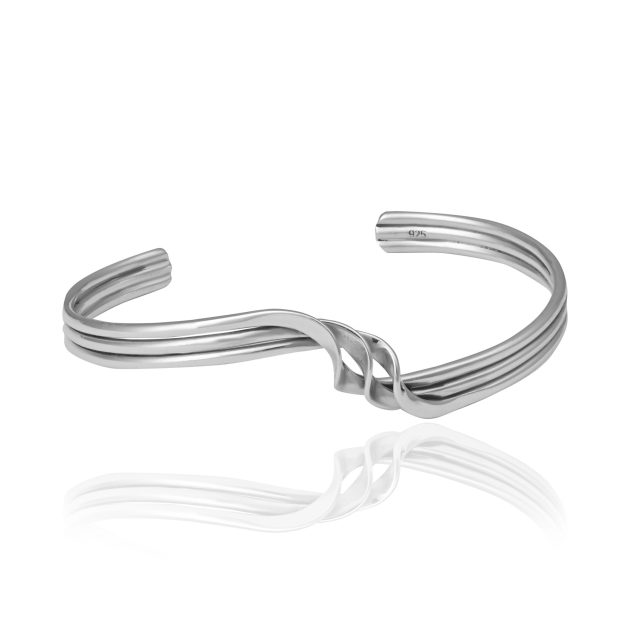 Designer Twisted Cuff Bangle