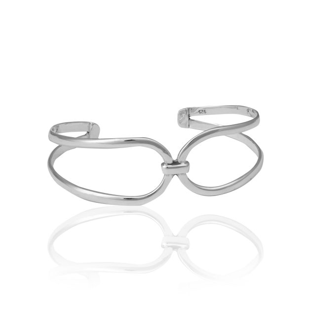 Designer Knotted Cuff Bangle