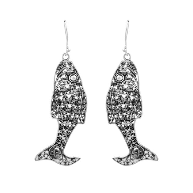 Filigree Fish Earrings