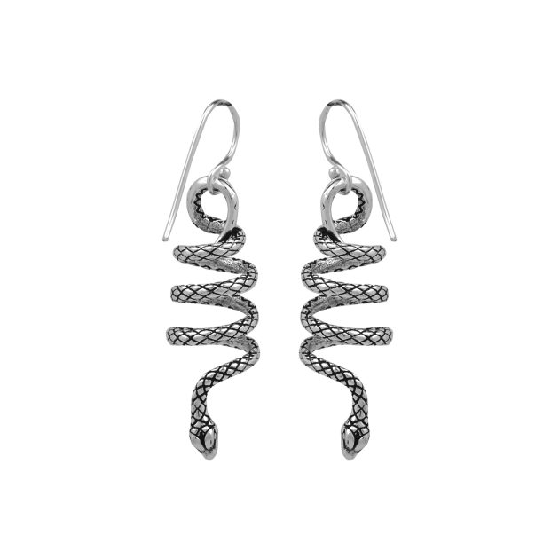 Coiled Snake Earrings