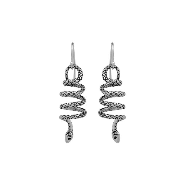 Coiled Snake Earrings