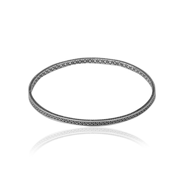 Designer Silver Bangle