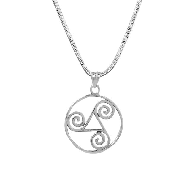 Silver Triskele Pendant