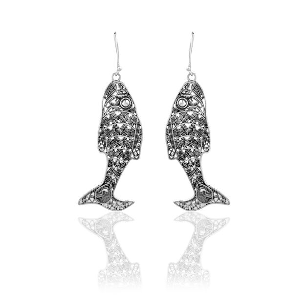 Filigree Fish Earrings