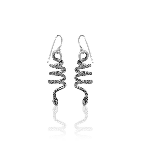 Coiled Snake Earrings