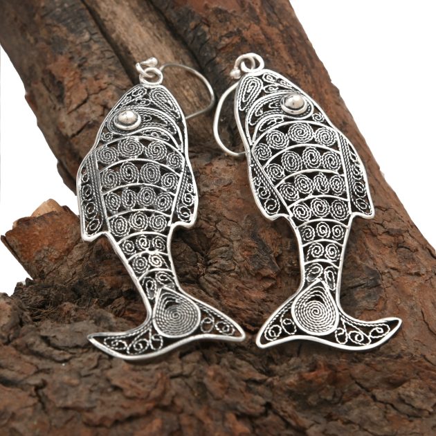 Filigree Fish Earrings