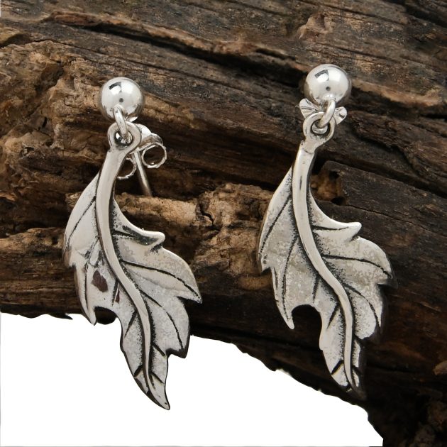 Dangling Leaf Studs