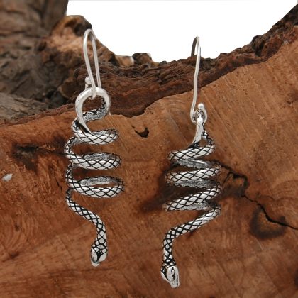 Coiled Snake Earrings