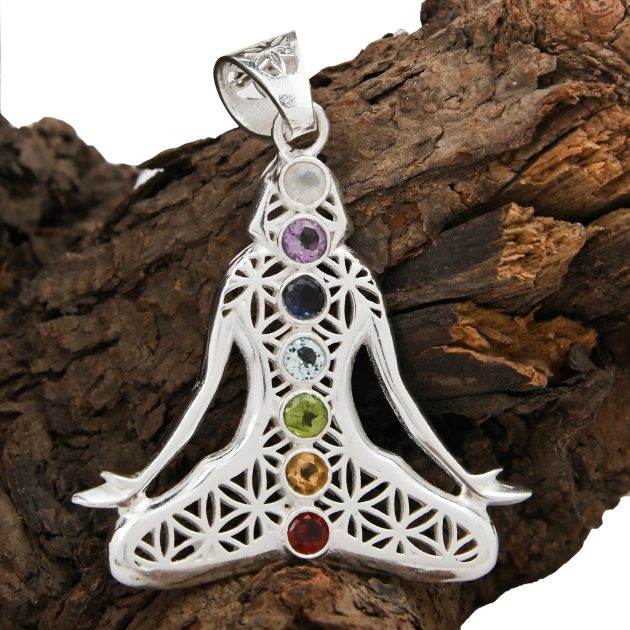 Flower Of Life Meditating Pendant