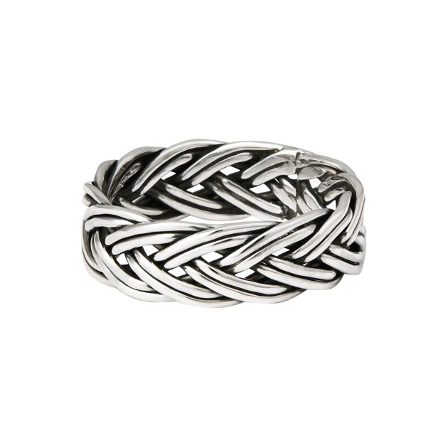 Braided Silver Band