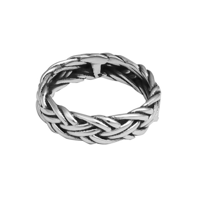 Braided Silver Band