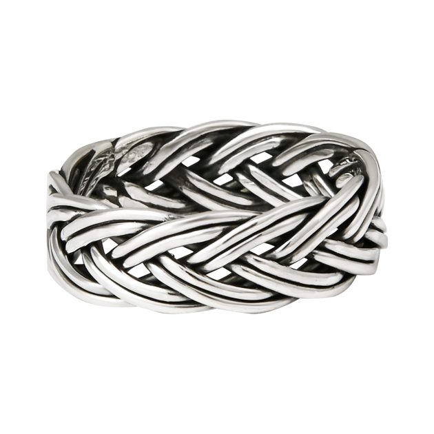 Braided Silver Band