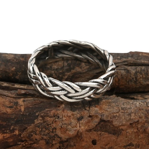 Braided Silver Band