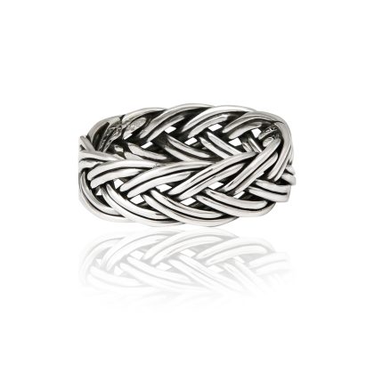 Braided Silver Band