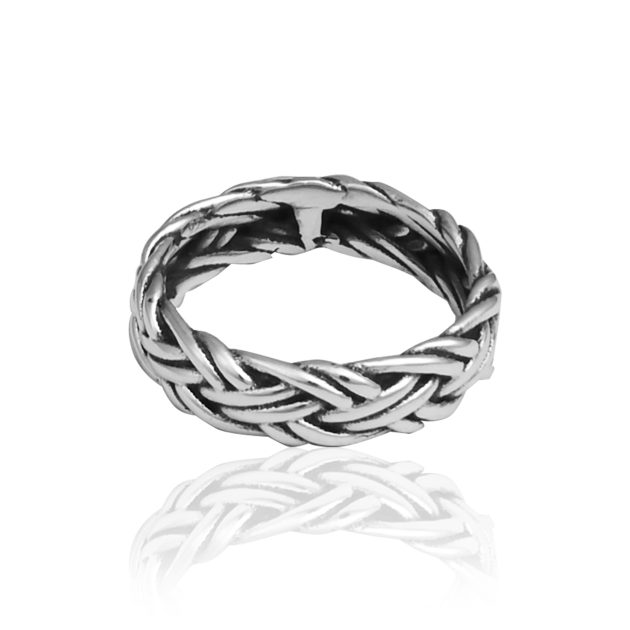 Braided Silver Band