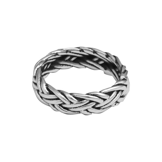 Braided Silver Band