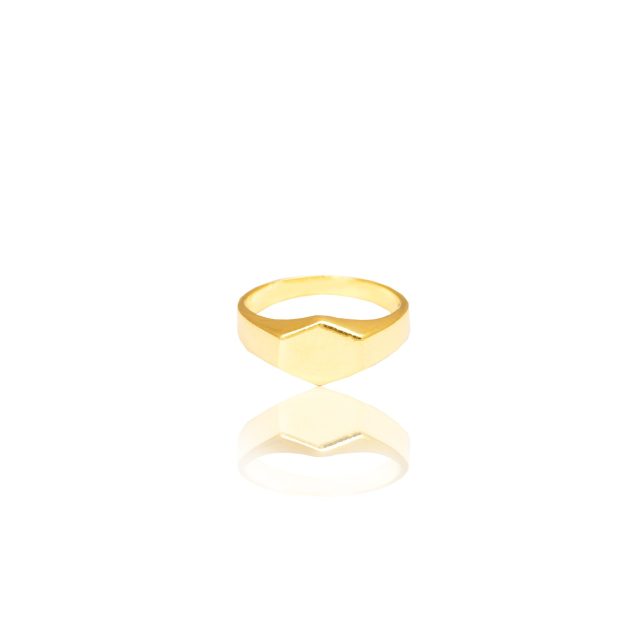 Gold Plated Signet Ring