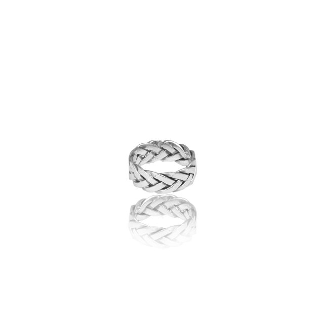 Braided Silver Band