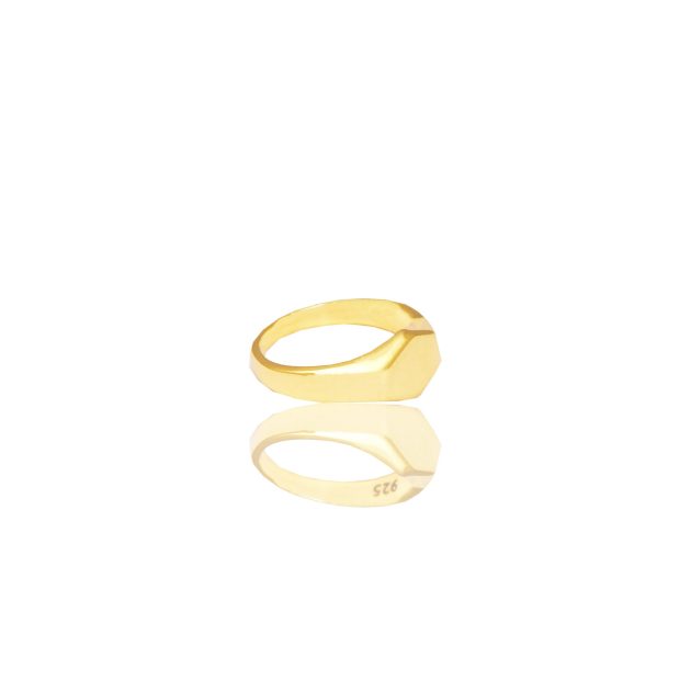 Gold Plated Signet Ring