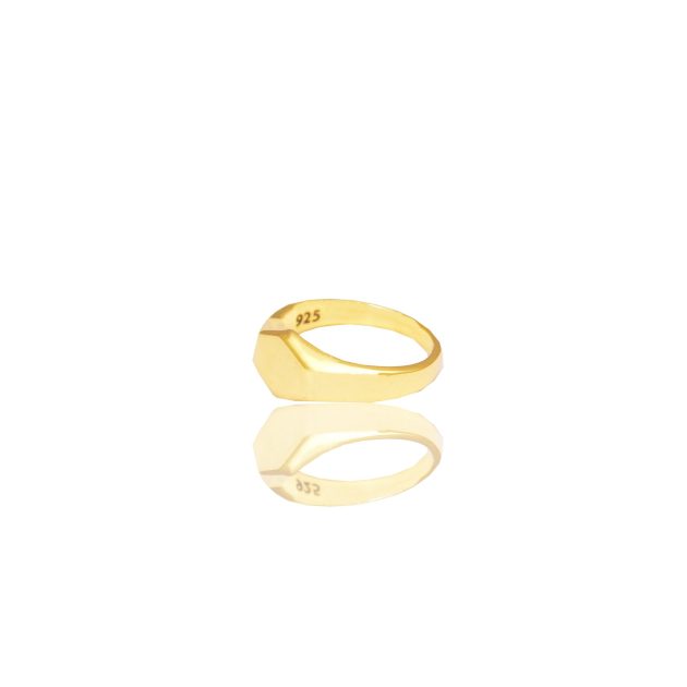 Gold Plated Signet Ring