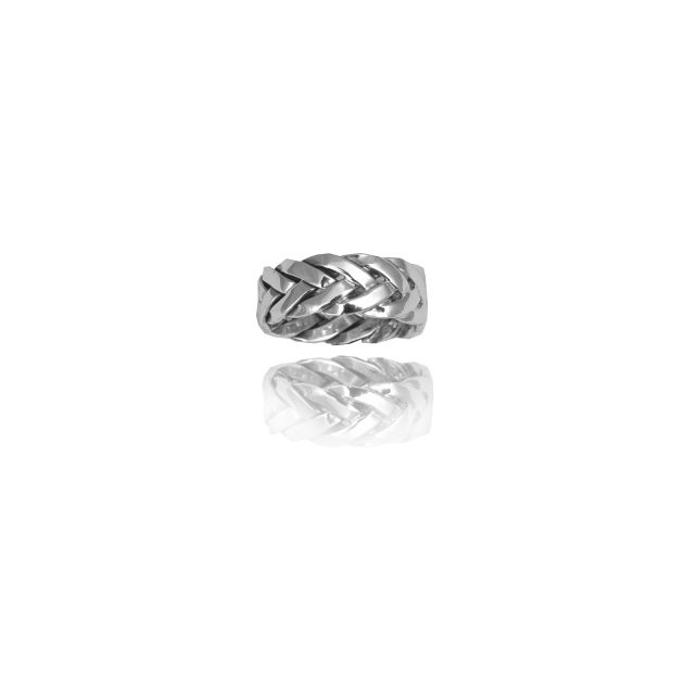 Braided Silver Band