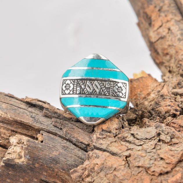 Tuareg Style Inlay Ring