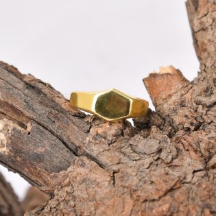 Gold Plated Signet Ring