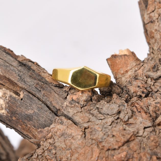 Gold Plated Signet Ring